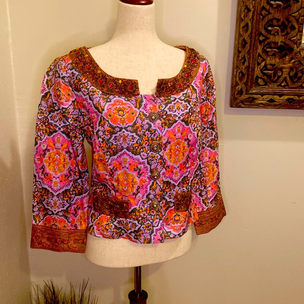 Mid sleeve top, jacket, blazer, evening jacket